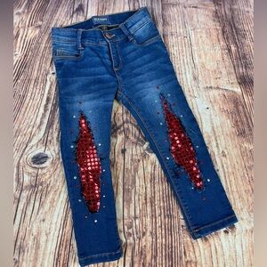 Old Navy Custom Distressed + Embellished Skinny Jeans